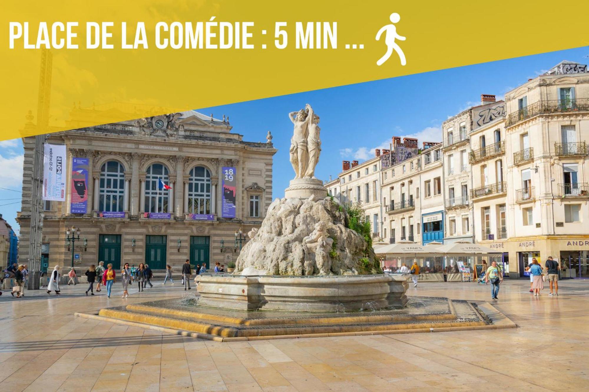 Le Chapeau Rouge - Centre Historique - Corum - Tramway - Climatisation Montpellier Bagian luar foto